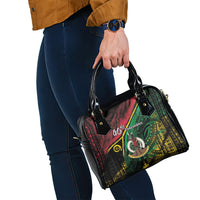 Vanuatu 46th Year Anniversary Shoulder Handbag Vintage Grunge Vanuatu Flag Heritage LT9 - Polynesian Pride