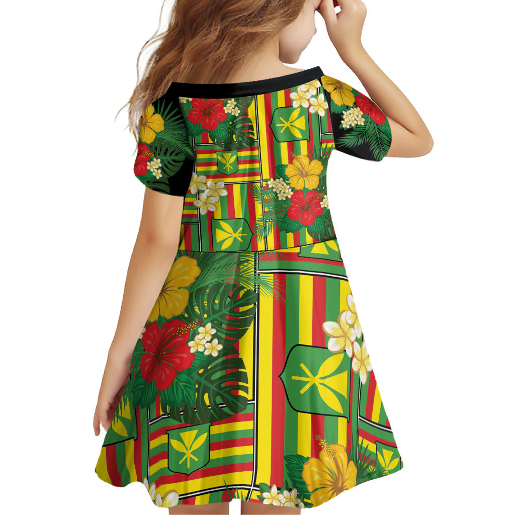 Hawaii Kanaka Maoli Hibiscus Family Matching Off Shoulder Maxi Dress and Hawaiian Shirt Hawaiian Flag Motif