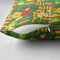 Hawaii Kanaka Maoli Hibiscus Pillow Cover Hawaiian Flag Motif