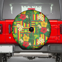 Hawaii Kanaka Maoli Hibiscus Spare Tire Cover Hawaiian Flag Motif