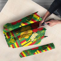 Hawaii Kanaka Maoli Hibiscus Umbrella Hawaiian Flag Motif