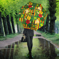 Hawaii Kanaka Maoli Hibiscus Umbrella Hawaiian Flag Motif