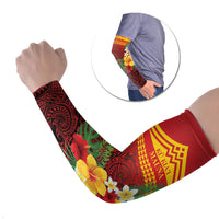 Hawaii Ku Kia'i Mauna Personalized Arm Sleeves Hibiscus Kakau Pattern