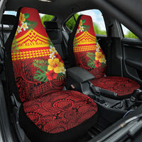 Hawaii Ku Kia'i Mauna Car Seat Cover Hibiscus Kakau Pattern