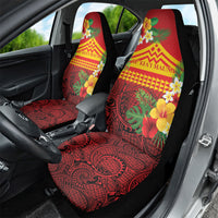 Hawaii Ku Kia'i Mauna Car Seat Cover Hibiscus Kakau Pattern