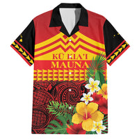 Hawaii Ku Kia'i Mauna Personalized Hawaiian Shirt Hibiscus Kakau Pattern
