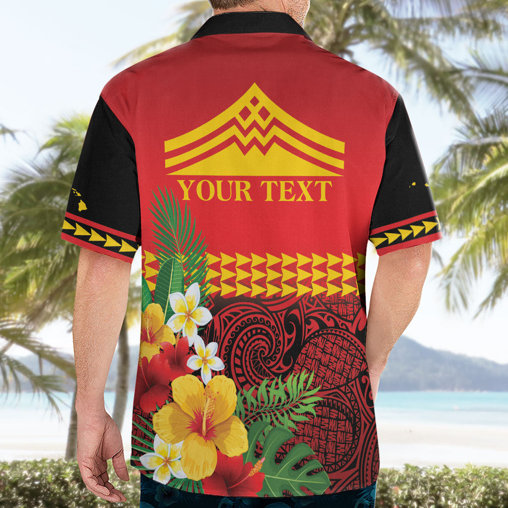 Hawaii Ku Kia'i Mauna Personalized Hawaiian Shirt Hibiscus Kakau Pattern