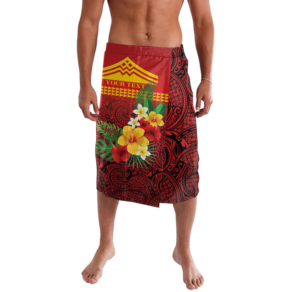 Hawaii Ku Kia'i Mauna Personalized Lavalava Hibiscus Kakau Pattern