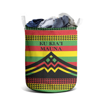 Hawaii Ku Kia'i Mauna Laundry Basket Hawaiian Kanaka Maoli Motif