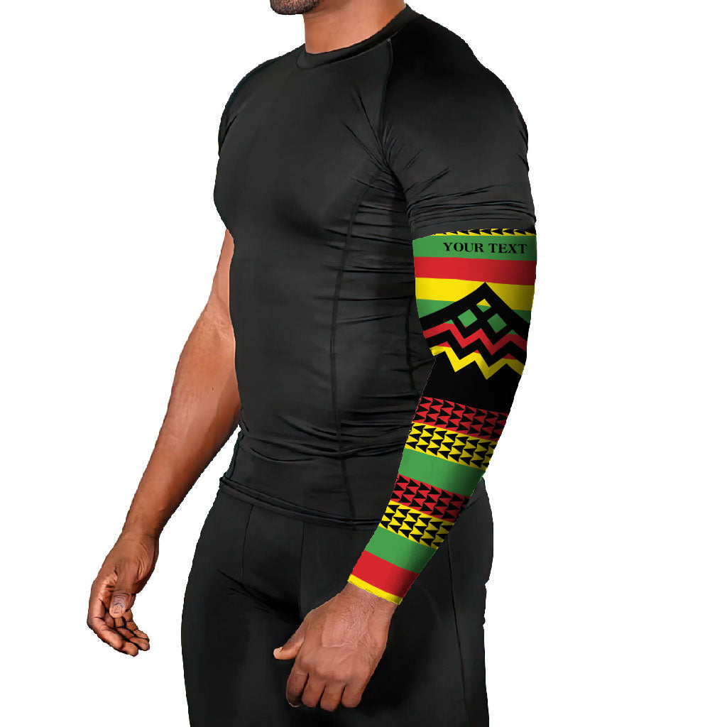 Hawaii Ku Kia'i Mauna Personalized Arm Sleeves Hawaiian Kanaka Maoli Motif