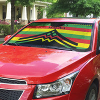 Hawaii Ku Kia'i Mauna Auto Sun Shade Hawaiian Kanaka Maoli Motif