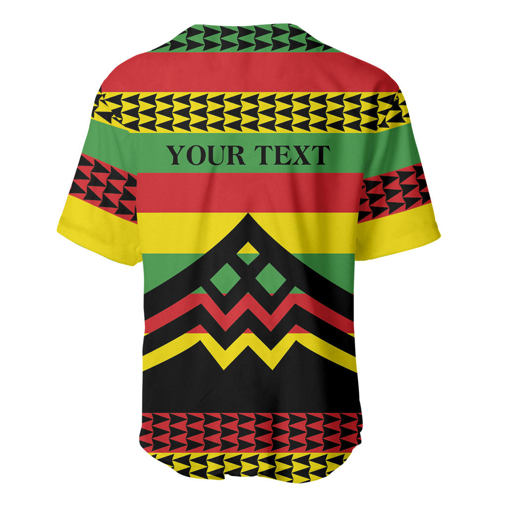 Hawaii Ku Kia'i Mauna Personalized Baseball Jersey Hawaiian Kanaka Maoli Motif