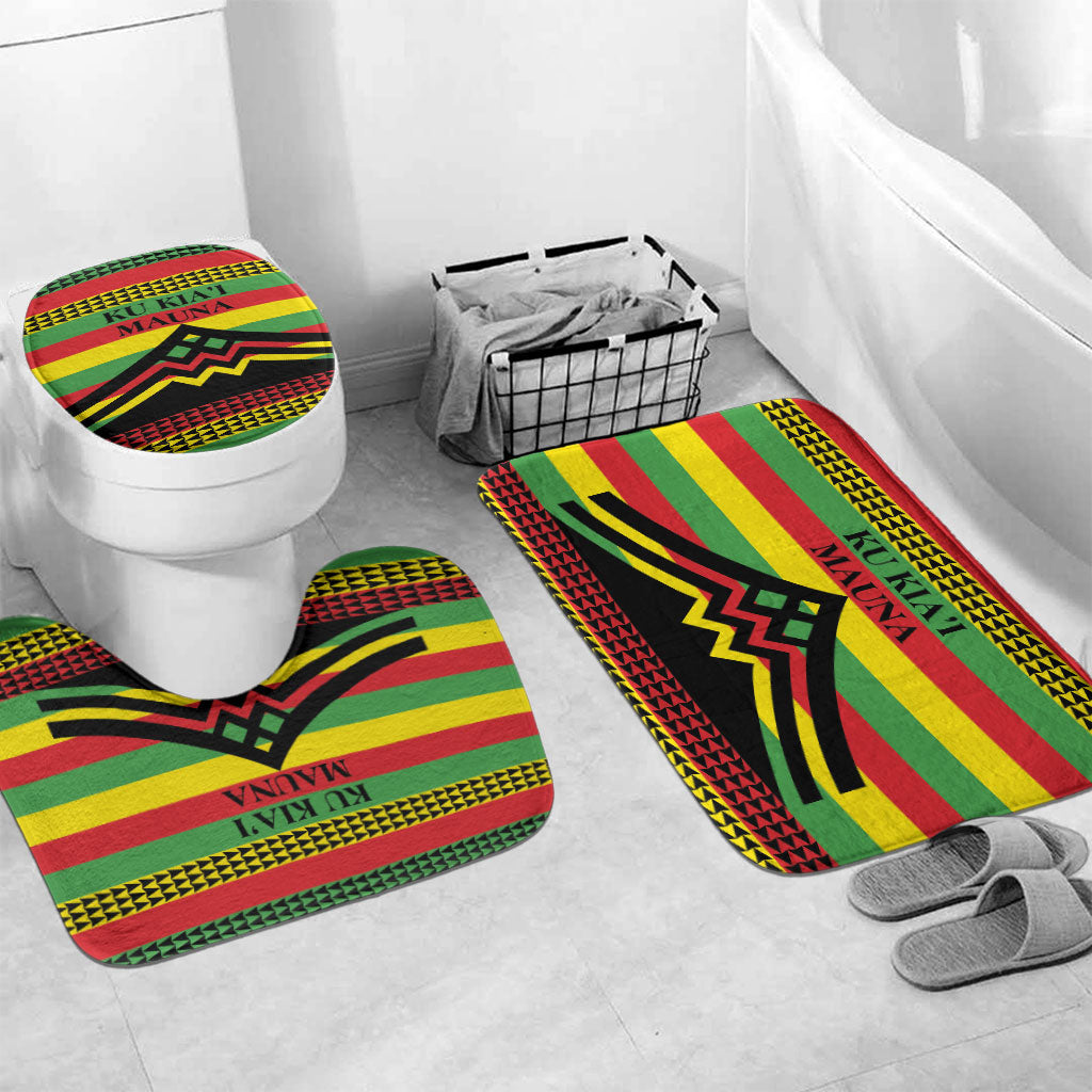 Hawaii Ku Kia'i Mauna Bathroom Set Hawaiian Kanaka Maoli Motif