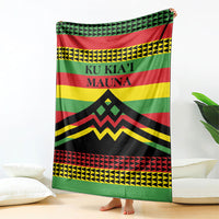 Hawaii Ku Kia'i Mauna Blanket Hawaiian Kanaka Maoli Motif