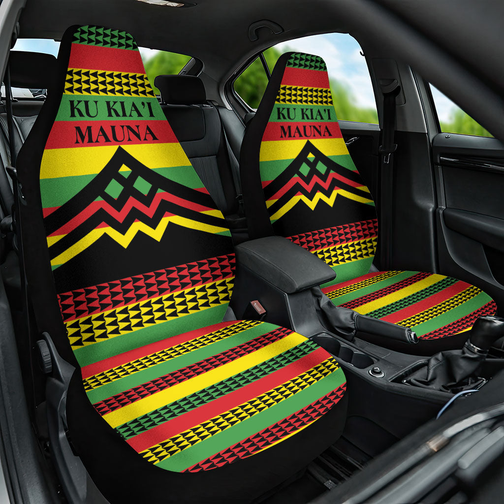 Hawaii Ku Kia'i Mauna Car Seat Cover Hawaiian Kanaka Maoli Motif