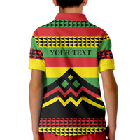 Hawaii Ku Kia'i Mauna Personalized Kid Polo Shirt Hawaiian Kanaka Maoli Motif