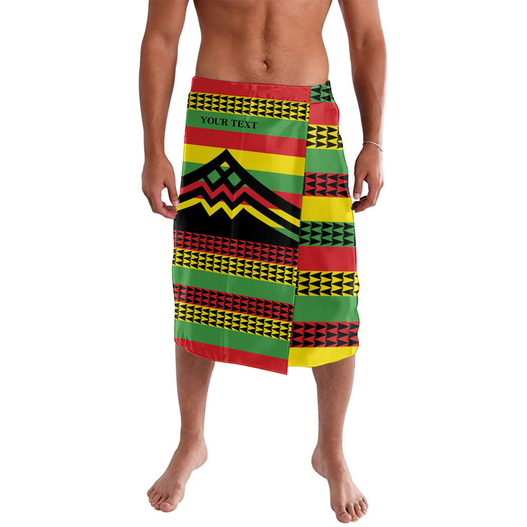 Hawaii Ku Kia'i Mauna Personalized Lavalava Hawaiian Kanaka Maoli Motif LT9 Green - Polynesian Pride