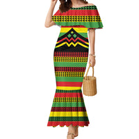 Hawaii Ku Kia'i Mauna Personalized Mermaid Dress Hawaiian Kanaka Maoli Motif