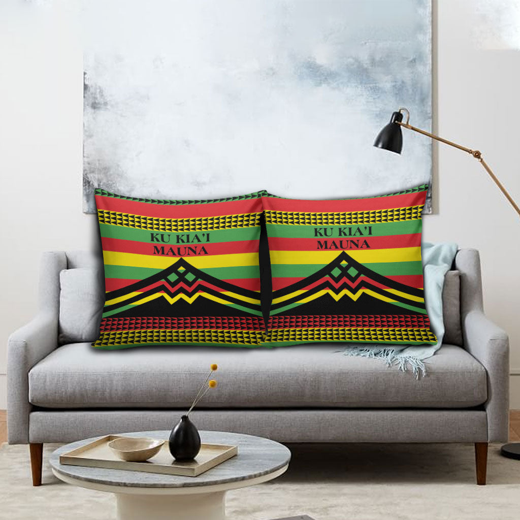 Hawaii Ku Kia'i Mauna Pillow Cover Hawaiian Kanaka Maoli Motif