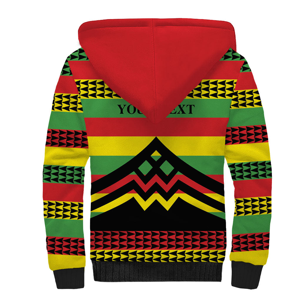Hawaii Ku Kia'i Mauna Personalized Sherpa Hoodie Hawaiian Kanaka Maoli Motif