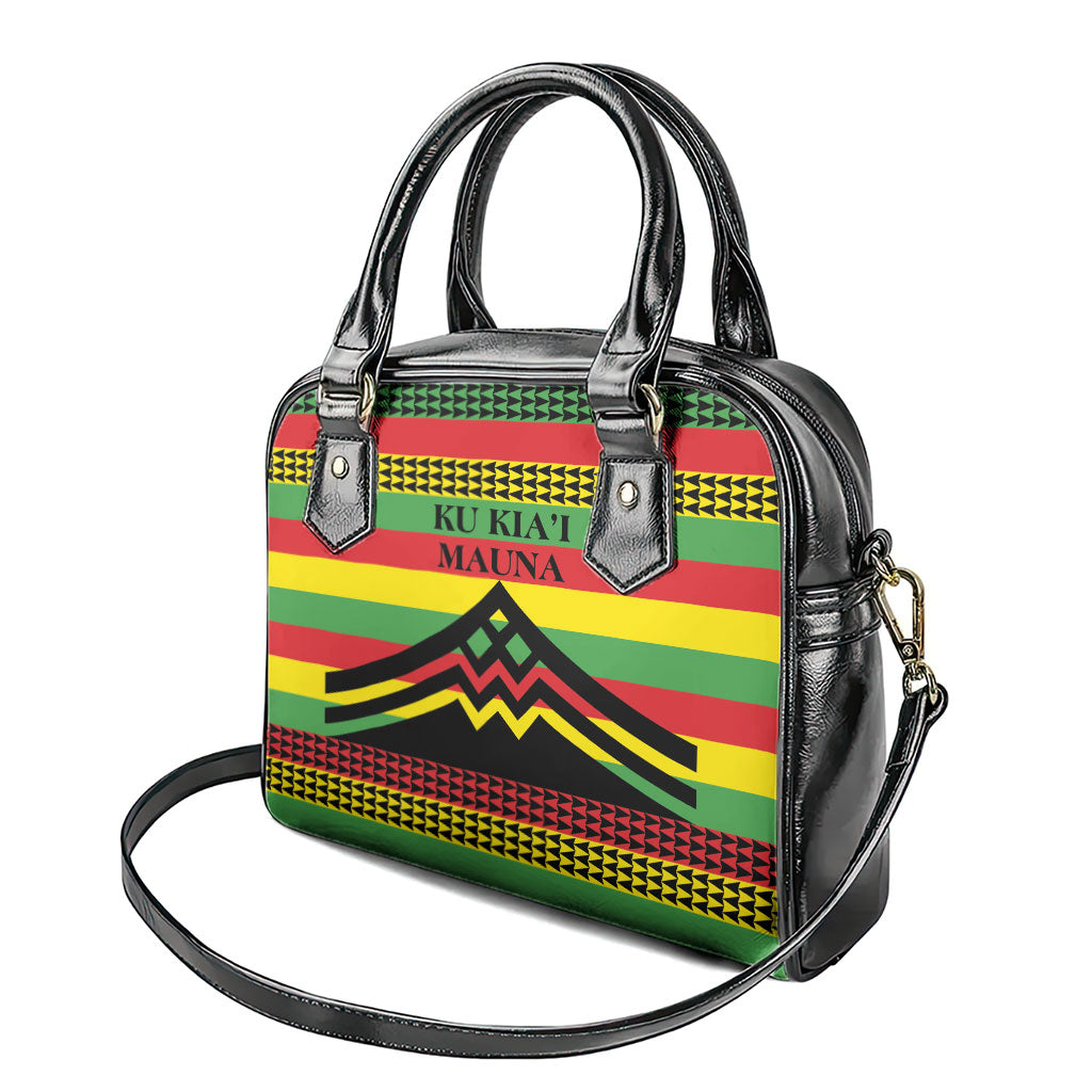 Hawaii Ku Kia'i Mauna Shoulder Handbag Hawaiian Kanaka Maoli Motif