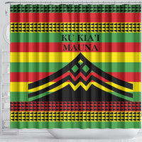 Hawaii Ku Kia'i Mauna Shower Curtain Hawaiian Kanaka Maoli Motif