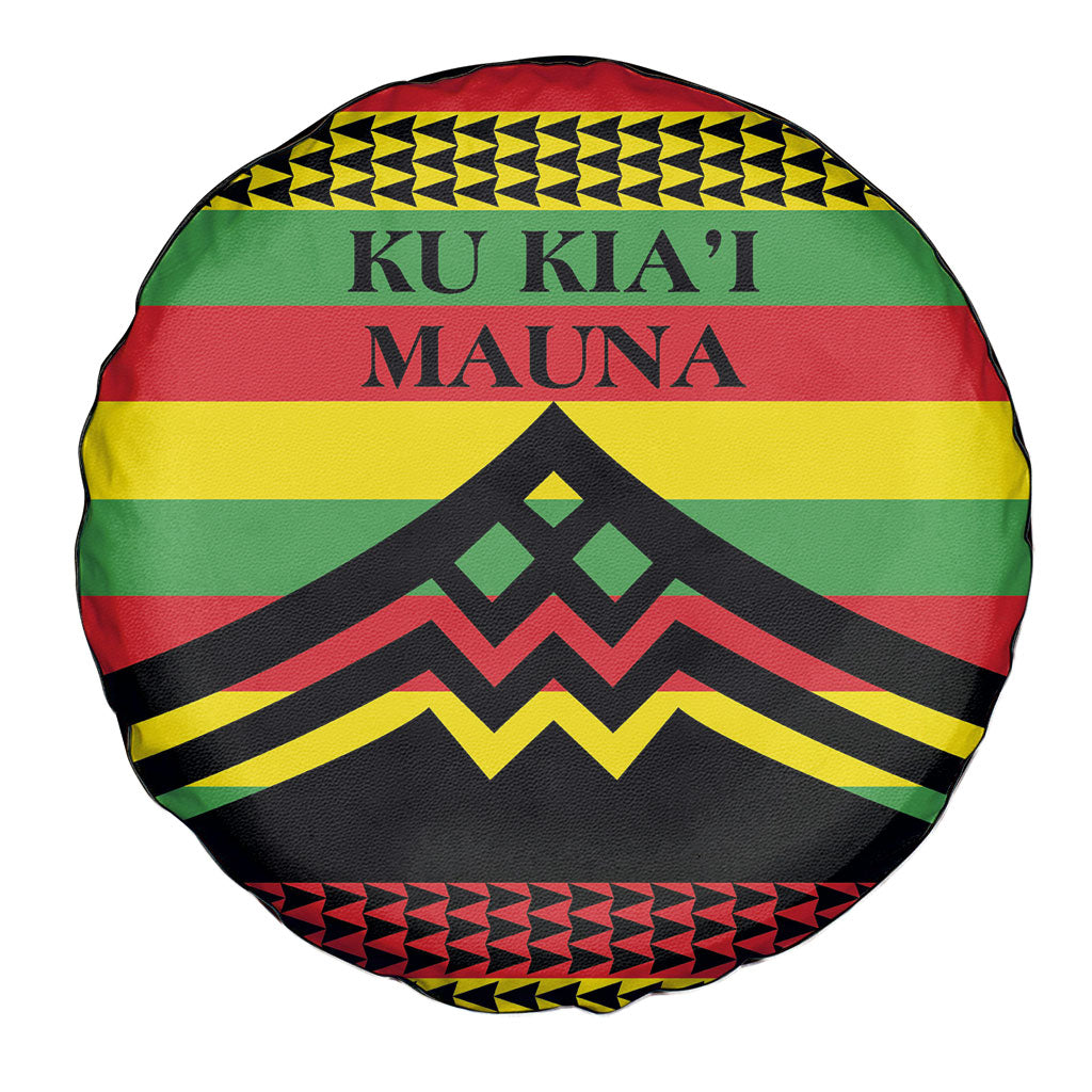 Hawaii Ku Kia'i Mauna Spare Tire Cover Hawaiian Kanaka Maoli Motif