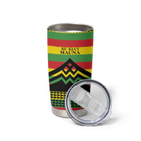 Hawaii Ku Kia'i Mauna Personalized Tumbler Cup Hawaiian Kanaka Maoli Motif