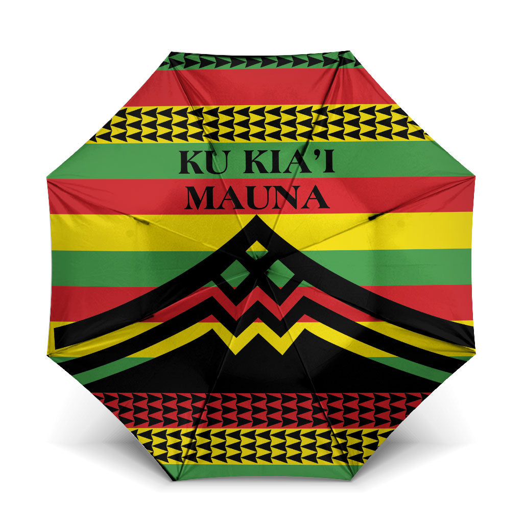 Hawaii Ku Kia'i Mauna Umbrella Hawaiian Kanaka Maoli Motif