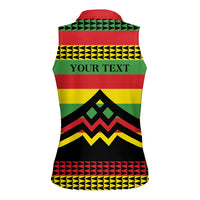 Hawaii Ku Kia'i Mauna Personalized Women Sleeveless Polo Shirt Hawaiian Kanaka Maoli Motif