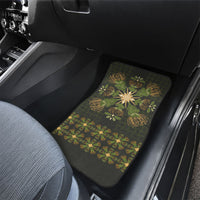 Hawaii Ohia Lehua Squares Car Mats Hawaiian Quilt Inspired Floral Pattern