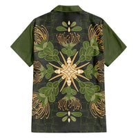 Hawaii Ohia Lehua Squares Hawaiian Shirt Hawaiian Quilt Inspired Floral Pattern