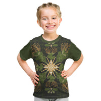 Hawaii Ohia Lehua Squares Kid T Shirt Hawaiian Quilt Inspired Floral Pattern