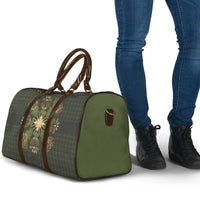 Hawaii Ohia Lehua Squares Travel Bag Hawaiian Quilt Inspired Floral Pattern