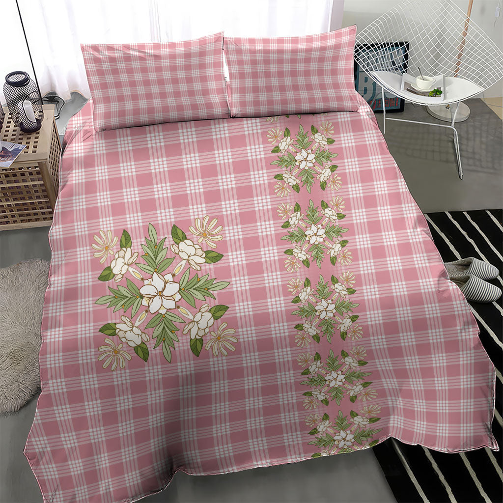 Akala Hamele Hawai'i Palaka Squares Maile Leaf Bedding Set Flowers Hawaiian Quilt Patterns