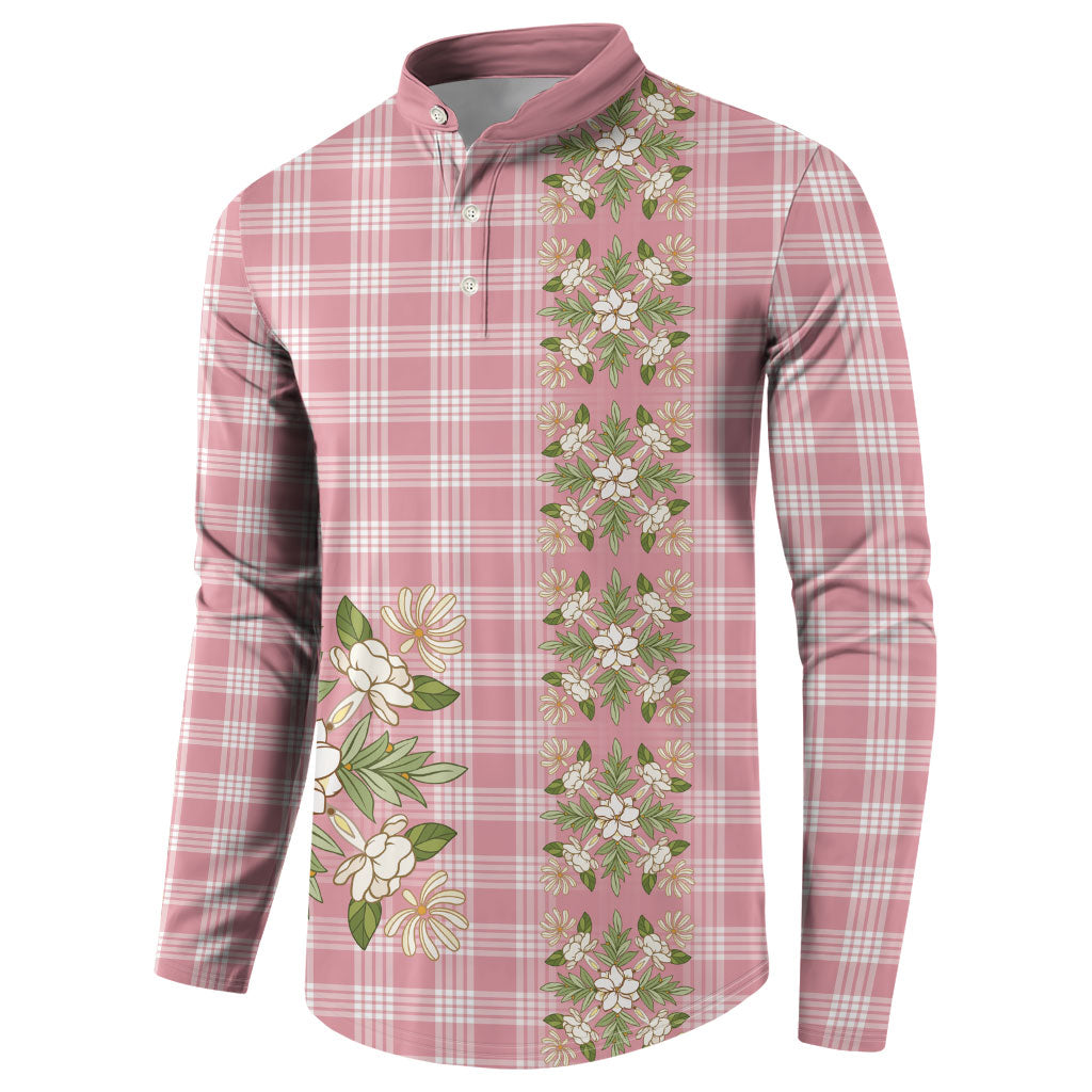 Akala Hamele Hawai'i Palaka Squares Maile Leaf Button Sweatshirt Flowers Hawaiian Quilt Patterns