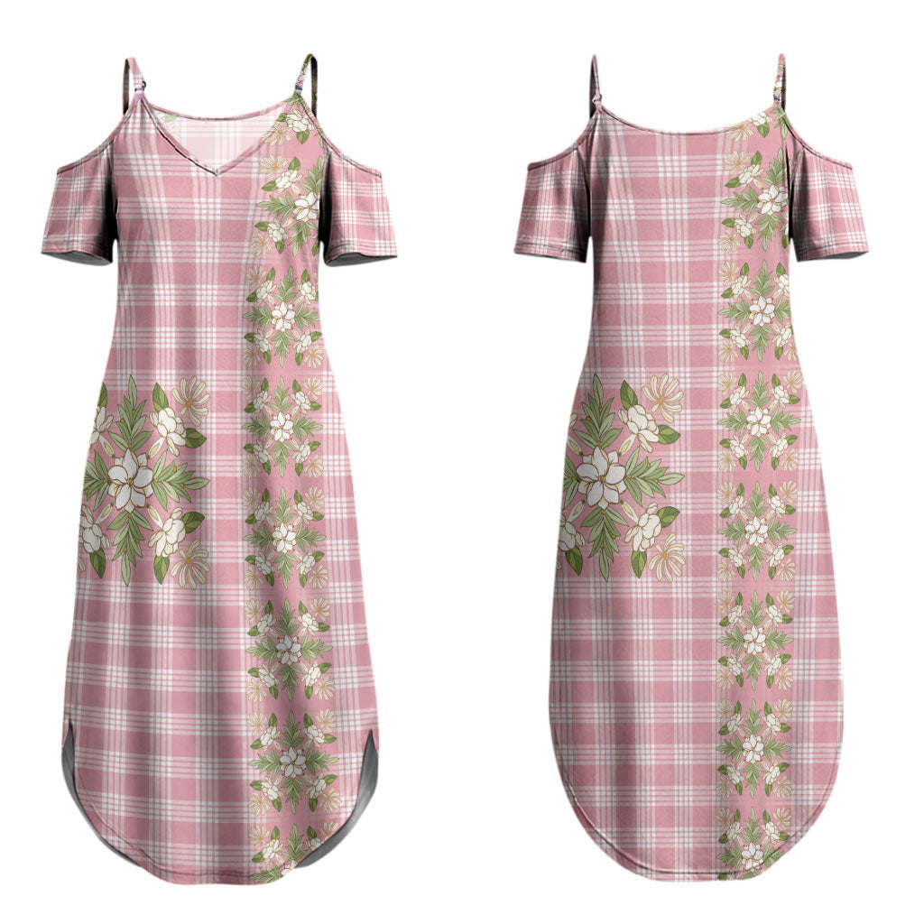 Akala Hamele Hawai'i Palaka Squares Maile Leaf Couples Matching Summer Maxi Dress and Hawaiian Shirt Flowers Hawaiian Quilt Patterns