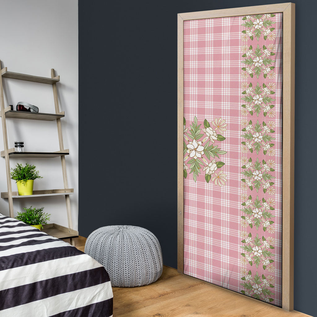 Akala Hamele Hawai'i Palaka Squares Maile Leaf Door Cover Flowers Hawaiian Quilt Patterns