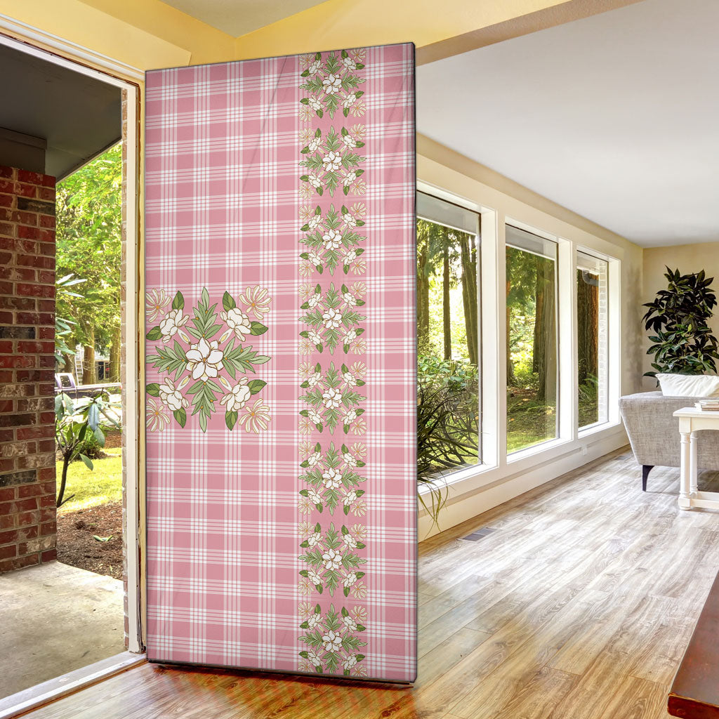 Akala Hamele Hawai'i Palaka Squares Maile Leaf Door Cover Flowers Hawaiian Quilt Patterns