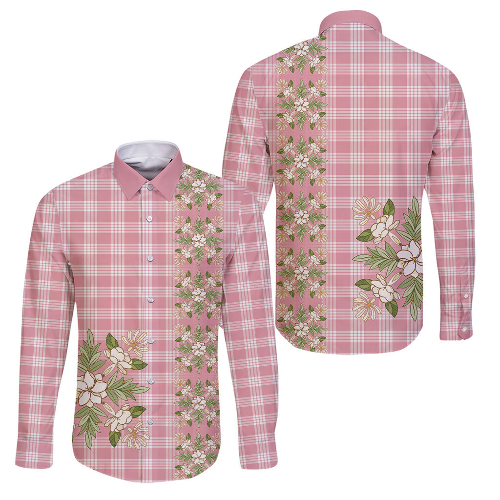 Akala Hamele Hawai'i Palaka Squares Maile Leaf Family Matching Off Shoulder Short Dress and Hawaiian Shirt Flowers Hawaiian Quilt Patterns