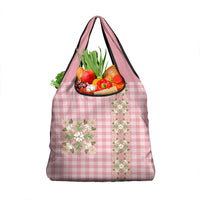 Akala Hamele Hawai'i Palaka Squares Maile Leaf Grocery Bag Flowers Hawaiian Quilt Patterns