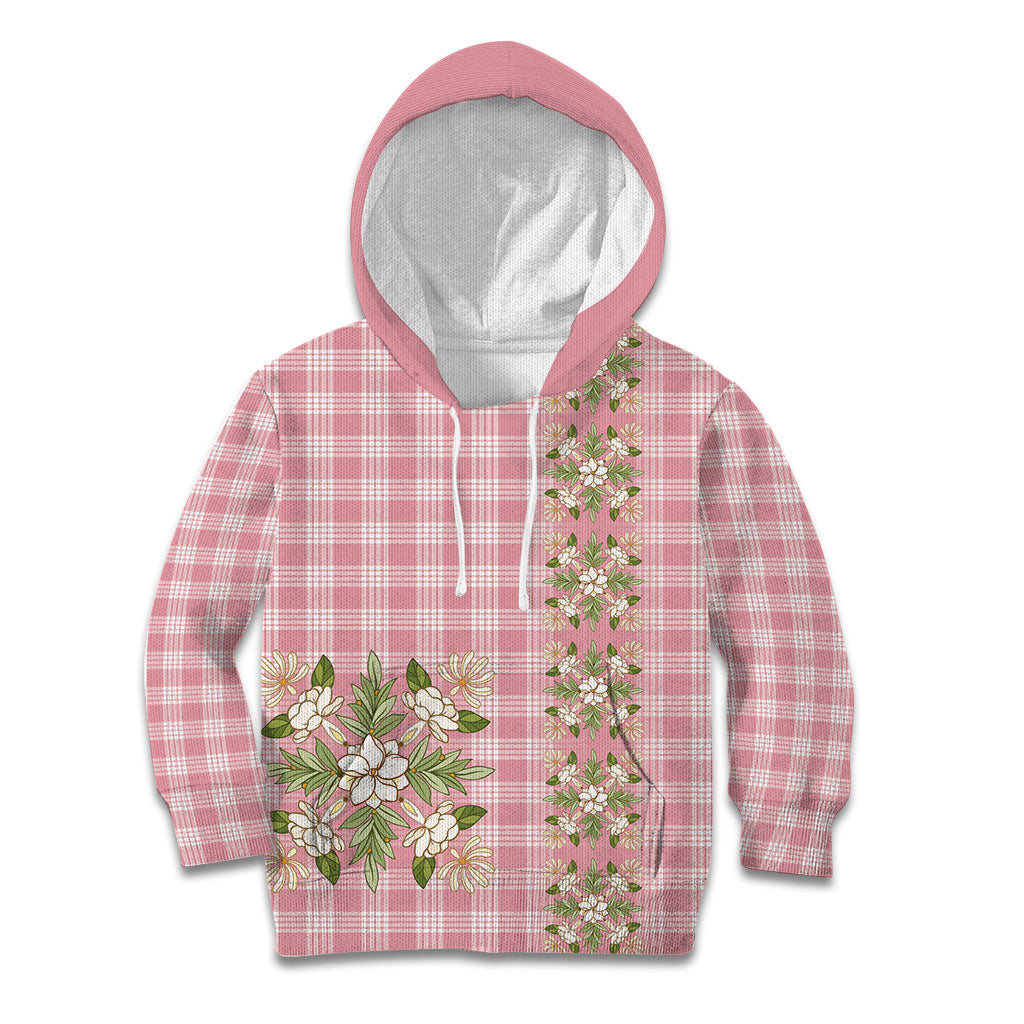 Akala Hamele Hawai'i Palaka Squares Maile Leaf Kid Hoodie Flowers Hawaiian Quilt Patterns