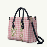 Akala Hamele Hawai'i Palaka Squares Maile Leaf Leather Bag Flowers Hawaiian Quilt Patterns