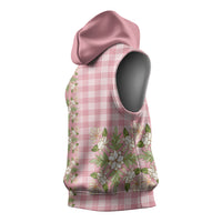 Akala Hamele Hawai'i Palaka Squares Maile Leaf Sleeveless Hoodie Flowers Hawaiian Quilt Patterns