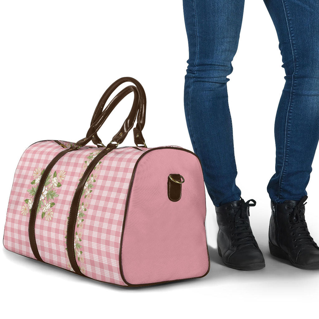 Akala Hamele Hawai'i Palaka Squares Maile Leaf Travel Bag Flowers Hawaiian Quilt Patterns