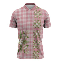Akala Hamele Hawai'i Palaka Squares Maile Leaf Zipper Polo Shirt Flowers Hawaiian Quilt Patterns