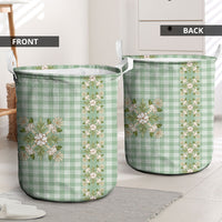 Liko Kukui Hawai'i Palaka Squares Maile Leaf Laundry Basket Flowers Hawaiian Quilt Patterns