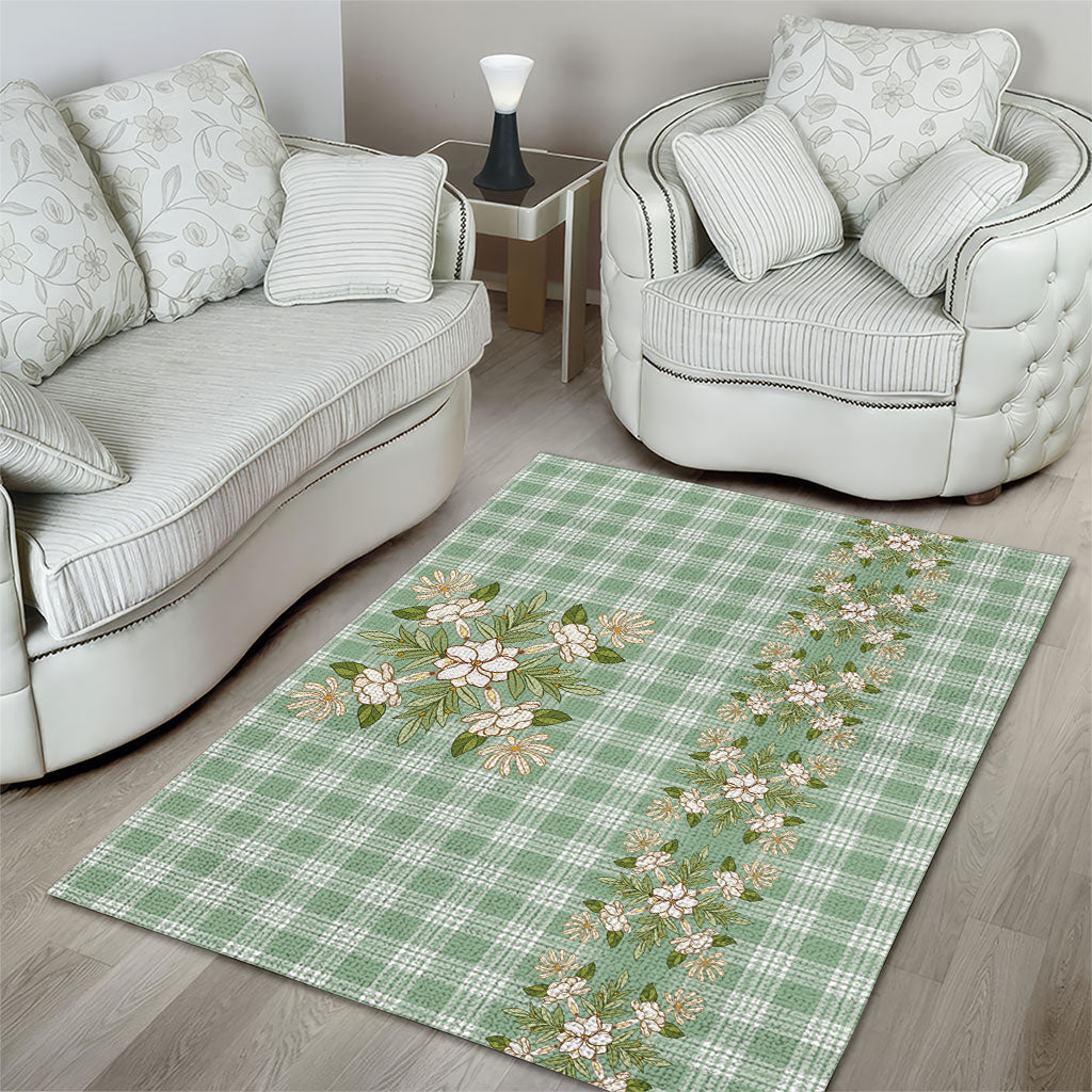 Liko Kukui Hawai'i Palaka Squares Maile Leaf Area Rug Flowers Hawaiian Quilt Patterns