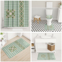 Liko Kukui Hawai'i Palaka Squares Maile Leaf Bathroom Set Flowers Hawaiian Quilt Patterns