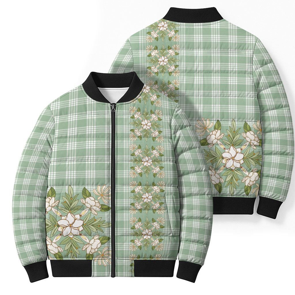Liko Kukui Hawai'i Palaka Squares Maile Leaf Bomber Puffer Jacket Flowers Hawaiian Quilt Patterns